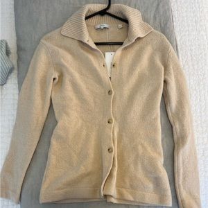 Vince fitted polo cardigan